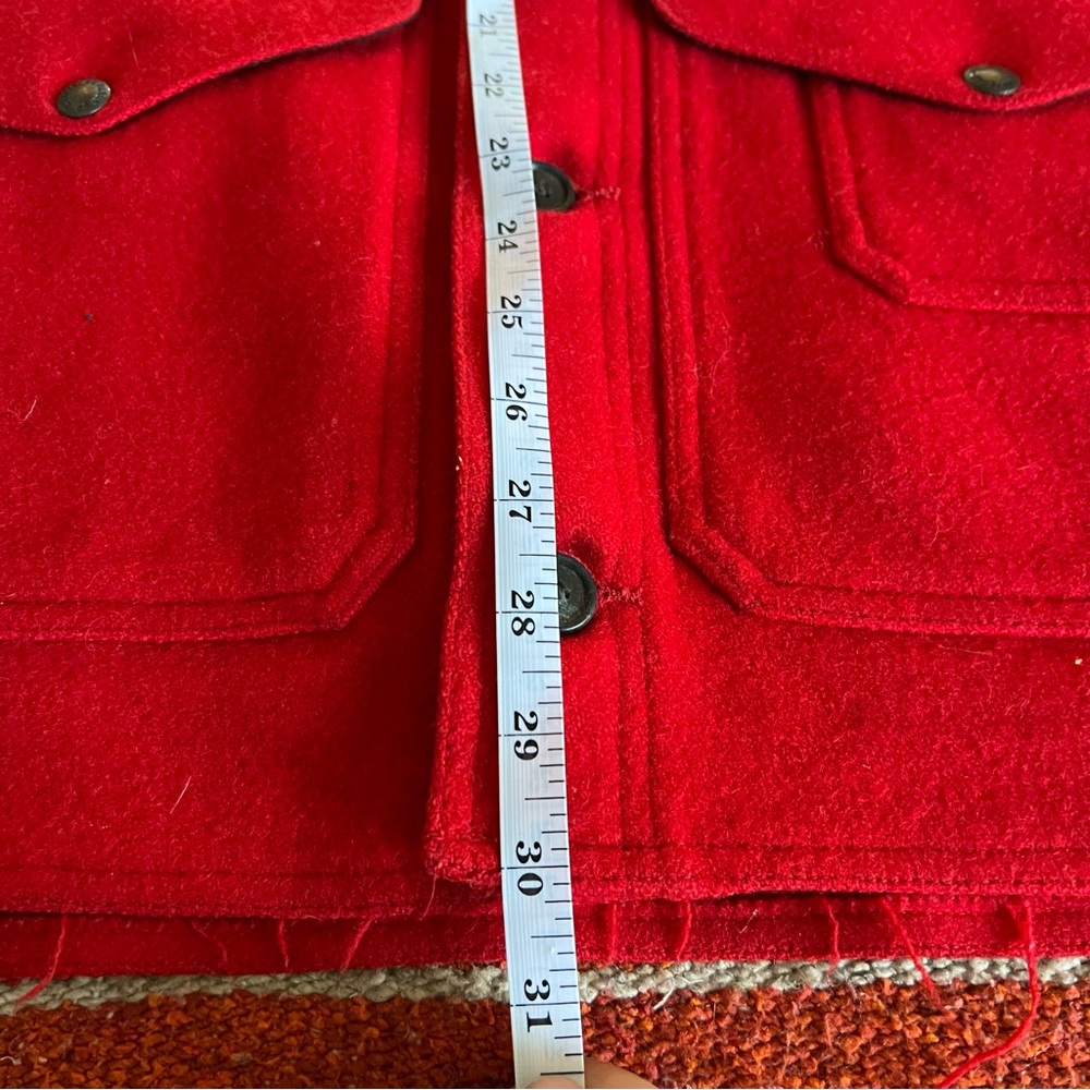 Filson Mackinaw Cruiser | Size Large 42 | Scarlett Red | Made in USA - Picture 11 of 15